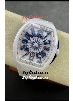 Franck Muller Vanguard Yachting White Ceramic 1:1 Mirror Swiss Replica Watch
