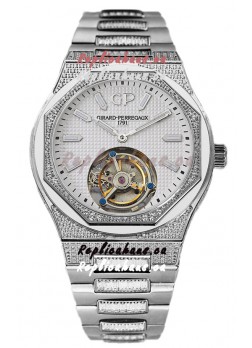 Girard Perregaux Laureato Tourbillon 1:1 White Dial Mirror Swiss Replica Watch