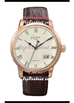Glashütte Senator Excellence Panorama Date Rose Gold 1:1 Mirror Replica Watch  