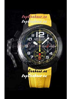Graham Chronofighter Superlight Carbon Yellow 1:1 Mirror Swiss Replica Watch 
