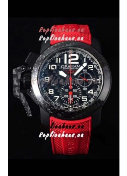 Graham Chronofighter Superlight Carbon Red 1:1 Mirror Swiss Replica Watch 