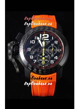 Graham Chronofighter Superlight Carbon Orange 1:1 Mirror Swiss Replica Watch 