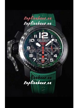 Graham Chronofighter Superlight Carbon Green 1:1 Mirror Swiss Replica Watch 