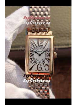 Franck Muller Long Island Pink Gold Swiss Watch in Swiss Quartz Movement