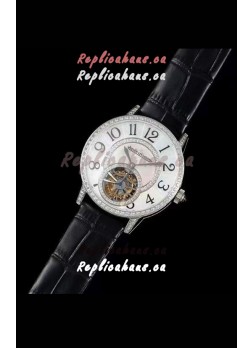 Jaeger LeCoultre RENDEZ-VOUZ Tourbillon 1:1 Mirror Quality Swiss Replica Watch in Steel Casing