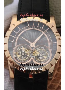 Replica Roger Dubuis Excalibur RDDBEX0280 1:1 Mirror Replica Watch in Rose Gold Casing