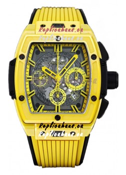 Hublot Spirit of Bang Yellow Magic Edition Watch in PVD Titanium Casing - 42MM Swiss Replica