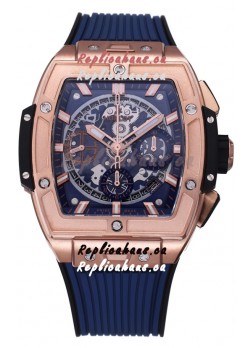 Hublot Spirit of Bang Rose Gold Casing Blue Dial - 42MM Swiss Replica