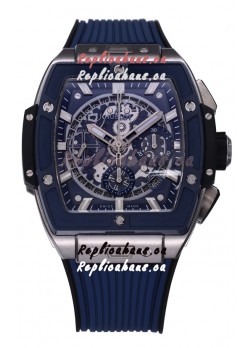 Hublot Spirit of Bang Titanium Casing Ceramic Bezel Blue Dial - 42MM Swiss Replica