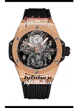 Hublot Big Bang Tourbillon Rose Gold Casing Watch in 45MM 1:1 Mirror Replica