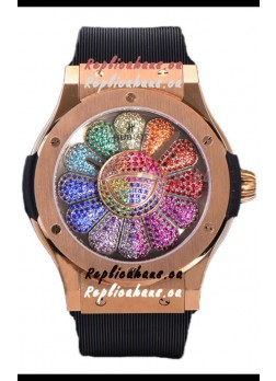 Hublot Classic Fusion Takashi Murakami Rose Gold Edition Swiss Watch 1:1 Mirror Replica