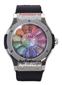 Hublot Classic Fusion Takashi Murakami Stainless Steel Edition Swiss Watch 1:1 Mirror Replica