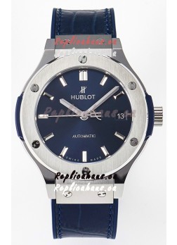 Hublot Super Clone Classic Fusion Titanium 38MM 1:1 Mirror Replica Watch Blue Dial