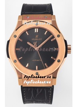 Hublot Super Clone Classic Fusion Rose Gold 42MM 1:1 Mirror Replica Watch Grey Dial