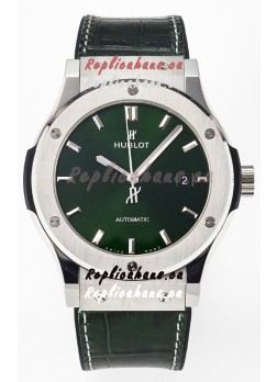 Hublot Super Clone Classic Fusion Titanium 42MM 1:1 Mirror Replica Watch Green Dial