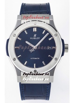 Hublot Super Clone Classic Fusion Titanium 42MM 1:1 Mirror Replica Watch Blue Dial