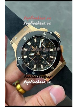 Hublot Big Bang Super Clone Carbon Dial Rose Gold Casing 44MM Watch 