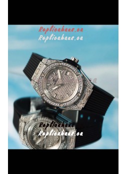 Hublot Big Bang One Click Diamonds Paved Casing and Dial Swiss Replica Watch