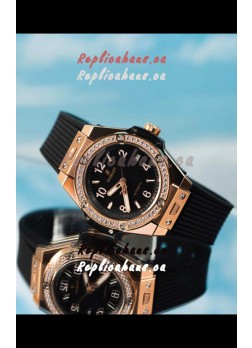 Hublot Big Bang One Click King Black Dial Rose Gold Swiss Replica Watch 39MM