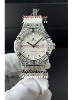 Hublot Super Clone Classic Fusion Titanium 38MM 1:1 Mirror Replica Watch White Dial