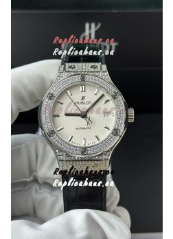 Hublot Super Clone Classic Fusion Titanium 38MM 1:1 Mirror Replica Watch White Dial