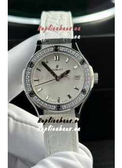 Hublot Super Clone Classic Fusion Titanium 33MM 1:1 Mirror Replica Watch White Dial