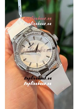 Hublot Classic Fusion Orlinski Diamonds Paved Edition White Dial Swiss Replica Watch 40MM