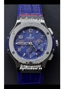 Hublot Super Clone Big Bang Edition Watch in Titanium Casing Blue Dial 1:1 Mirror Replica