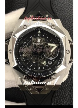 Hublot Big Bang Sang Bleu II 45MM 1:1 Mirror Replica Stainless Steel Watch