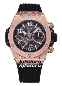 Hublot Big Bang Unico Rose Gold Casing 1:1 Mirror Edition Swiss Replica Watch