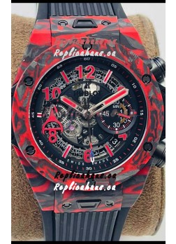Hublot Big Bang Unico Red Carbon Las Vegas Boutique Edition Swiss Replica Watch 