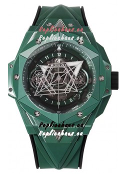 Hublot Big Bang UNICO Sang Bleu II Green Ceramic 1:1 Mirror Quality Swiss Replica Watch