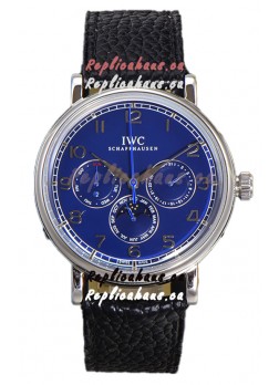 IWC Portofino Perpetual Calendar IW3446 Blue Dial Swiss Replica Watch 