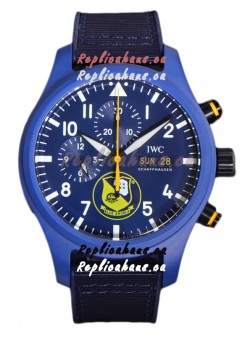 IWC Pilot's Chronograph Blue Angels Ceramic IW389109 1:1 Mirror Replica in Blue Dial