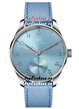 IWC Portugieser Automatic 40 IW358402 Blue Dial in White Gold 1:1 Mirror Replica Watch 