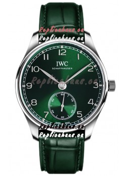 IWC Portugieser Automatic 40 IW358310 Green Dial in Stainless Steel 1:1 Mirror Replica Watch 