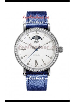 IWC Portofino IW659601 Automatic Moon Phase Steel Casing Watch in White Dial 37MM