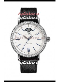 IWC Portofino IW659601 Automatic Moon Phase Steel Casing Watch in White Dial 37MM