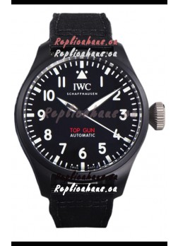 IWC Big Pilot's IW326906 Top Gun Edition 43MM Black Nylon Strap Ceramic Swiss Replica 