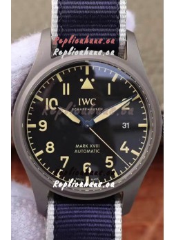 IWC Pilot's MARK XVIII Heritage 1:1 Swiss Watch Titanium Casing NATO STRAP