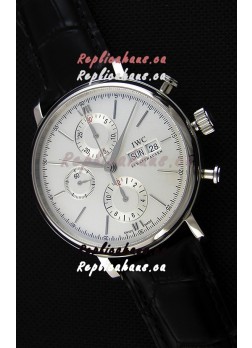 IWC Portofino Chronograph IW391007 White Dial 1:1 Mirror Replica Watch 