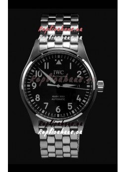IWC MARK XVIII Swiss Replica Watch in 904L Steel Black Dial 40MM - 1:1 Mirror Replica