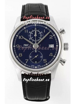 IWC Portugieser Chronograph Classic IW390303 Blue Dial Swiss Replica Watch