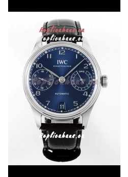 IWC Super Clone Portugieser Swiss 1:1 Mirror Replica Watch Blue Dial Steel Case Watch