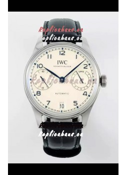 IWC Super Clone Portugieser Swiss 1:1 Mirror Replica Watch White Dial Steel Case Watch
