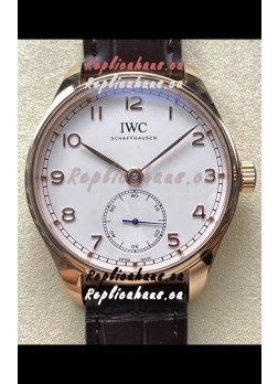 IWC Portugieser Super Clone Automatic 41 IW358306 White Dial Rose Gold Casing