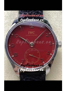 IWC Portugieser Super Clone Automatic 41 IW358315 Red Dial in Steel Case