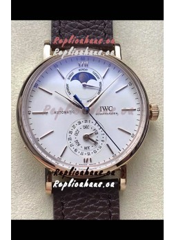 IWC IW359002 Portofino Complete Calendar Rose Gold Swiss Replica Watch 