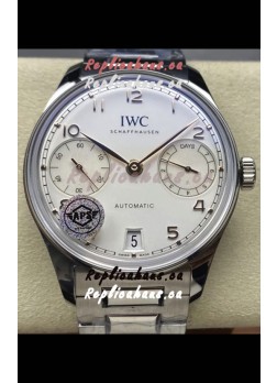IWC Super Clone Portugieser Swiss 1:1 Mirror Replica Watch White Dial Steel Case Watch