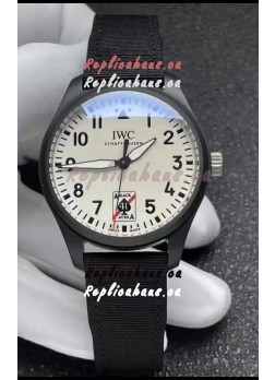 IWC Pilot's IW326905 BLACK ACES Ceramic 41MM 1:1 Mirror Replica Watch in White Dial 